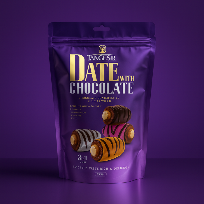 Chocolate Coated Dates With Almond Mixed Flavours