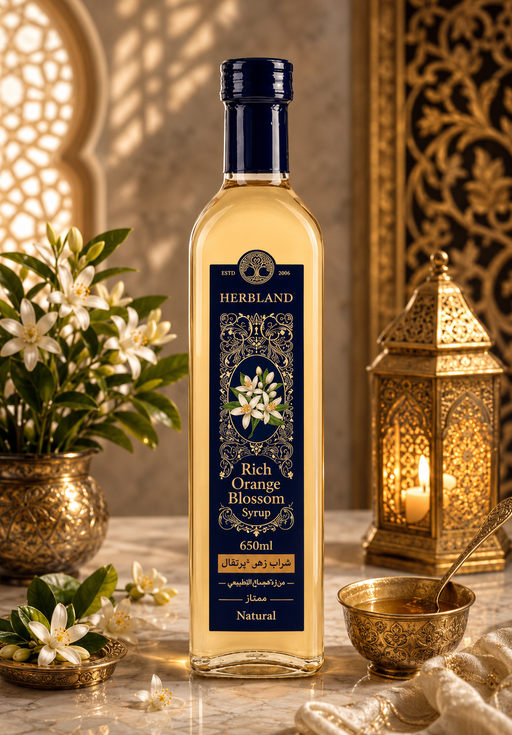 Herb Land Rich Natural Syrups - 650ml Glass Bottle