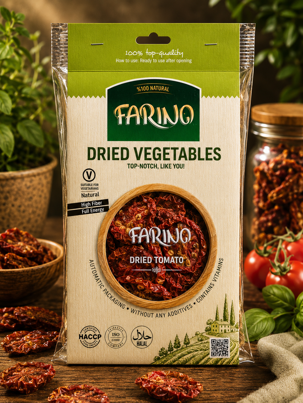 Farino Dried Vegetable Pouches 50g