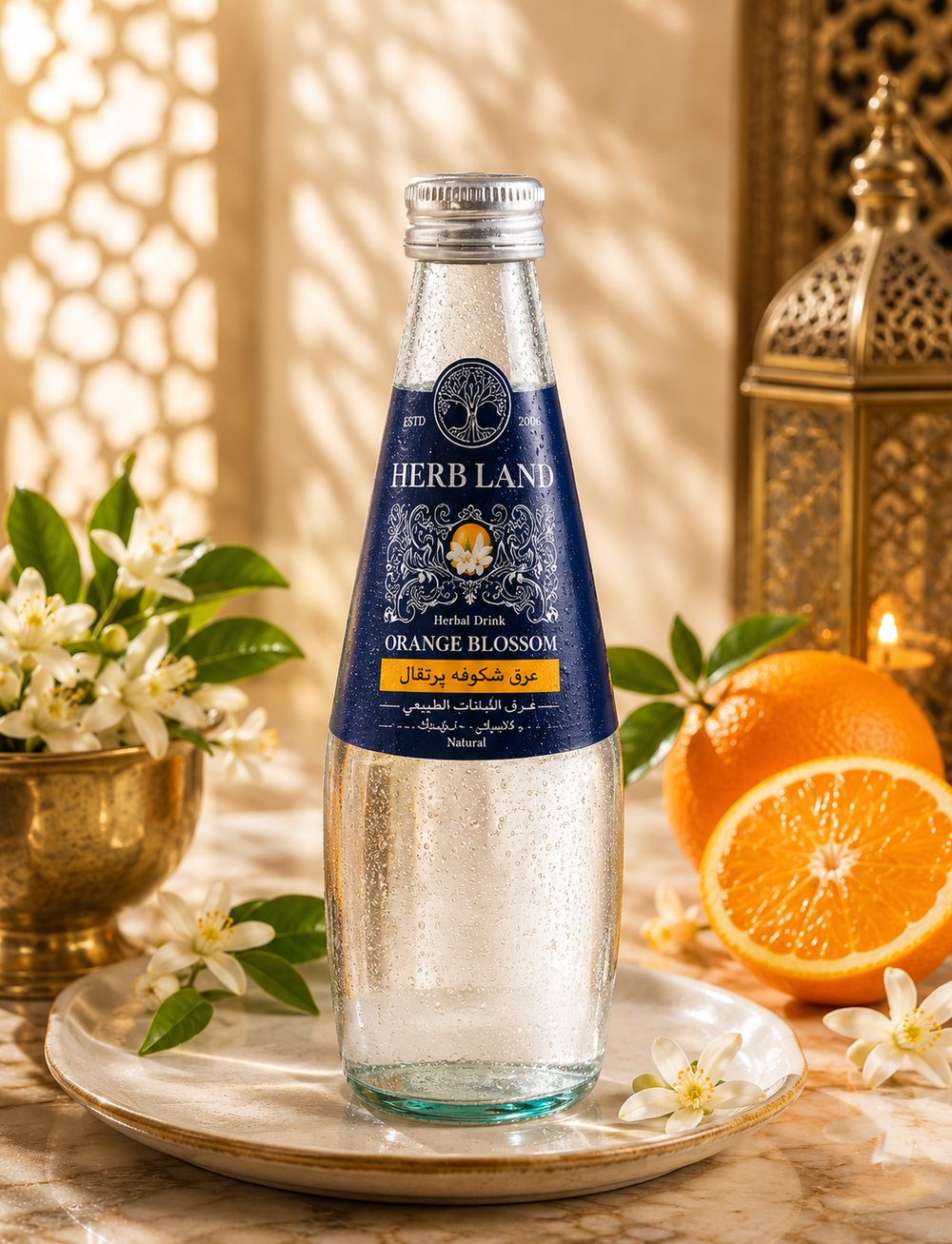 Herb Land Clear Natural Herbal Infusions - 300ml Glass Bottle