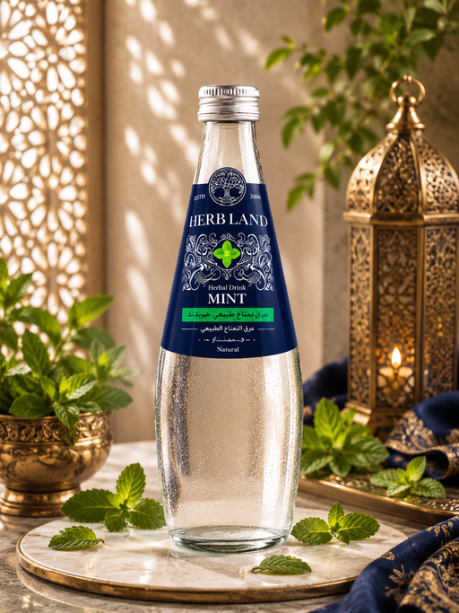Herb Land Clear Natural Herbal Infusions - 300ml Glass Bottle