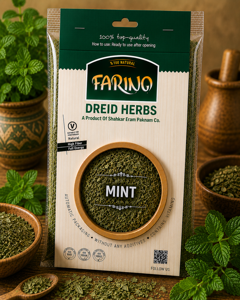 Farino Dried Herb Pouches 50g