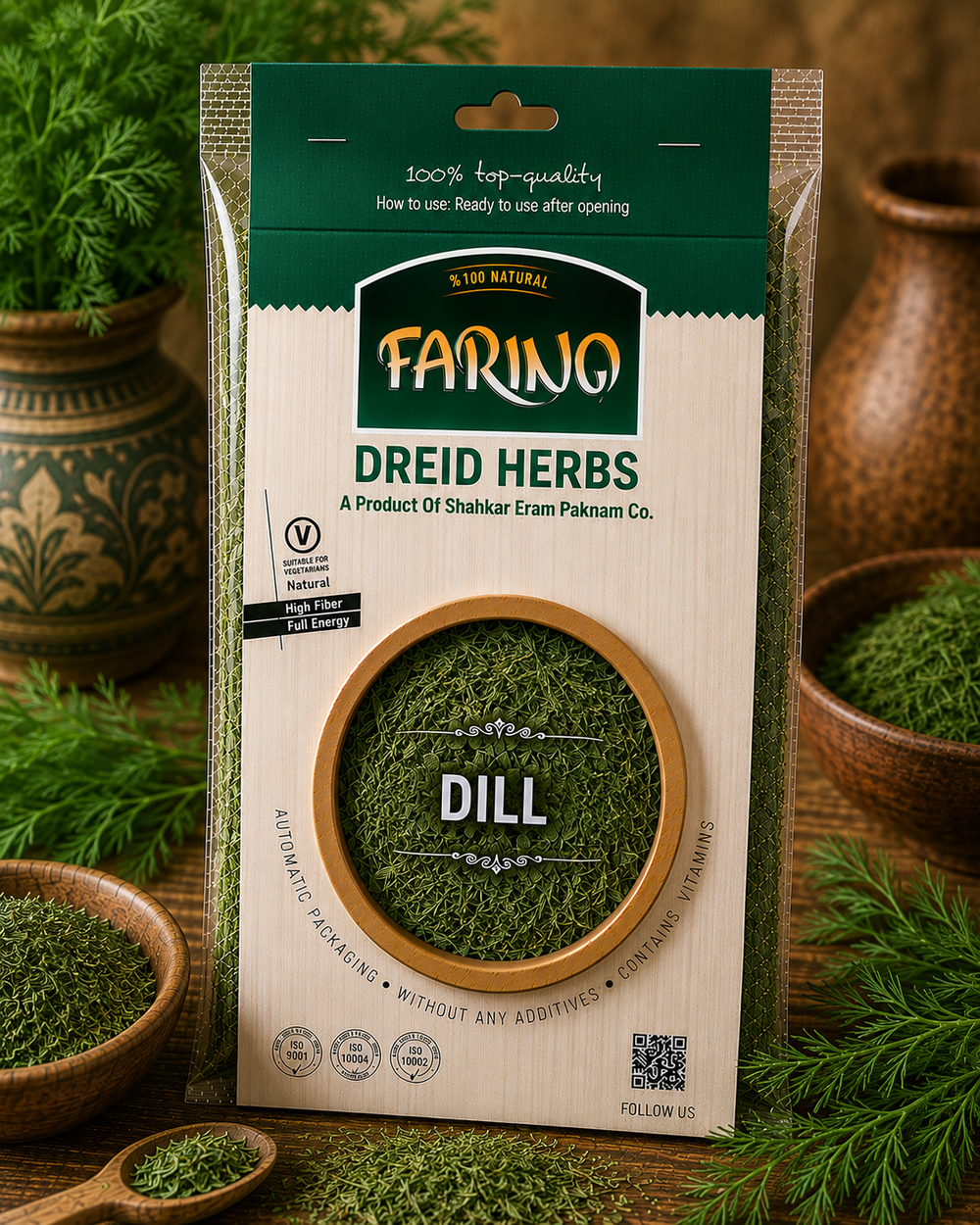 Farino Dried Herb Pouches 50g
