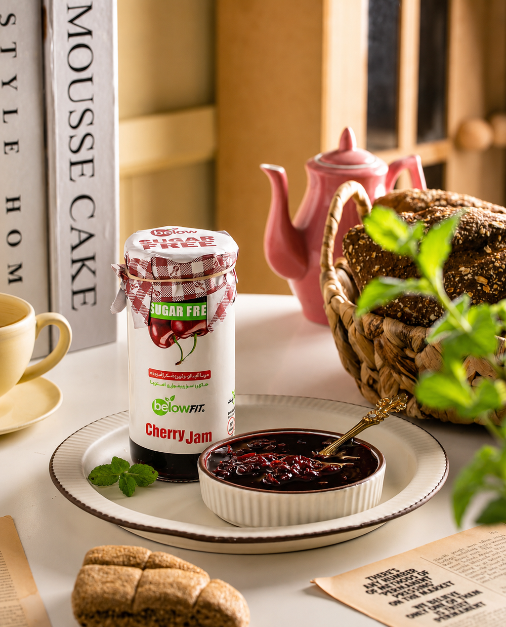 BelowFit Sugar Free Jam with Stevia - 300g Jar