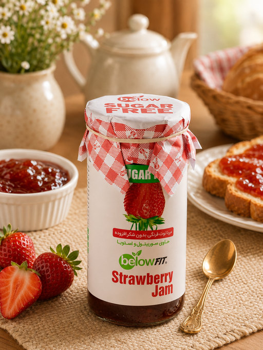 BelowFit Sugar Free Jam with Stevia - 300g Jar