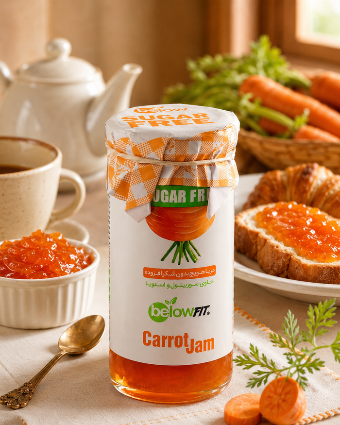 BelowFit Sugar Free Jam with Stevia - 300g Jar