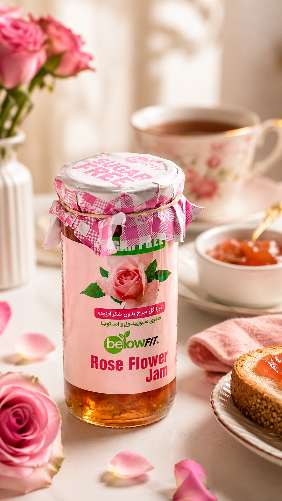 BelowFit Sugar Free Jam with Stevia - 300g Jar