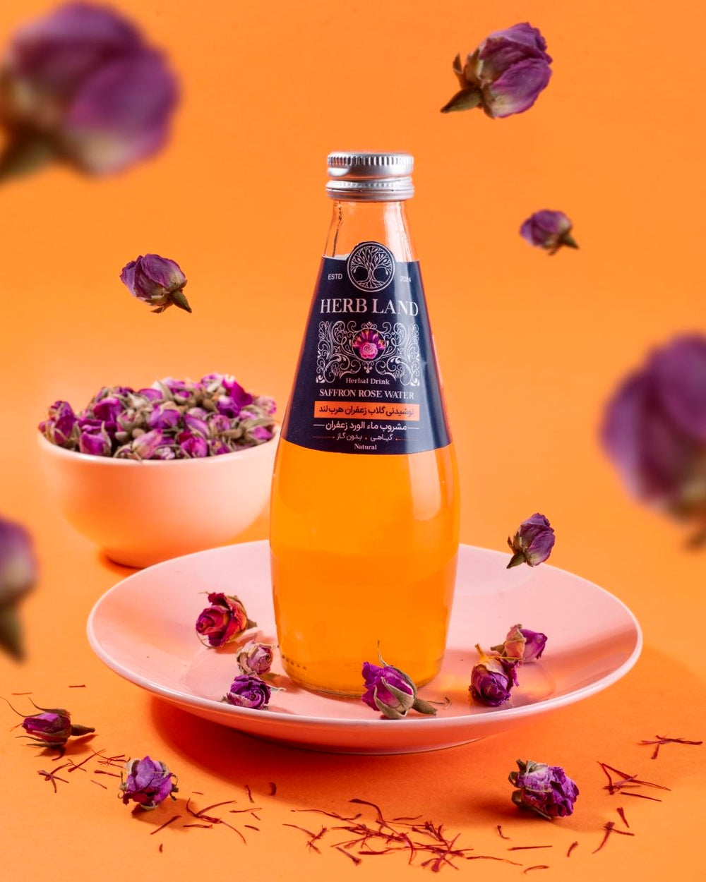 Herb Land Naturally Coloured Infusions - 300ml Glass Bottle